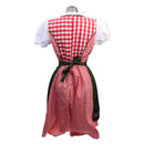 Women Girls Fashionable Dirndl Oktoberfest Costume Ladies German Wench Maid Beer Festival Fancy Dress + Apron M