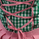 Women Girls Fashionable Oktoberfest Beer Maid Wench German Bavarian Heidi Fancy Dress + Apron Party Costume XL