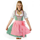 Women Girls Fashionable Oktoberfest Beer Maid Wench German Bavarian Heidi Fancy Dress + Apron Party Costume XL
