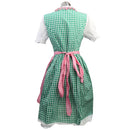 Women Girls Fashionable Oktoberfest Beer Maid Wench German Bavarian Heidi Fancy Dress + Apron Party Costume L