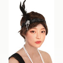 Retro 20s Black Feather Headband Charleston Flapper Women Girl Dress Up Party Ball Costume