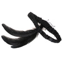 Retro 20s Black Feather Headband Charleston Flapper Women Girl Dress Up Party Ball Costume