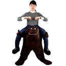 Chimpanzee Monkey piggyback Pant Riding Shoulder Carrier Mascot Fancy Dress Party Costume Outfit