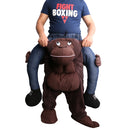 Chimpanzee Monkey piggyback Pant Riding Shoulder Carrier Mascot Fancy Dress Party Costume Outfit