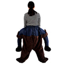 Chimpanzee Monkey piggyback Pant Riding Shoulder Carrier Mascot Fancy Dress Party Costume Outfit