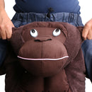 Chimpanzee Monkey piggyback Pant Riding Shoulder Carrier Mascot Fancy Dress Party Costume Outfit