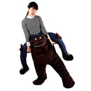 Chimpanzee Monkey piggyback Pant Riding Shoulder Carrier Mascot Fancy Dress Party Costume Outfit