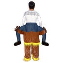 Gorilla Monkey Back Shoulder Carry on Fancy Dress Party Outfit Ride On Suit