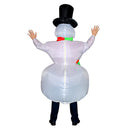 Inflatable Snowman Costume Christmas Holiday Party Fancy Dress Cosplay Adult Outfit