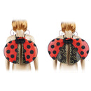 Springtime Fabric Ladybird Fairy Wings Princess Ladies Girls Fancy Dress Party Favors Elastic Wings