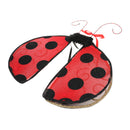Springtime Fabric Ladybird Fairy Wings Princess Ladies Girls Fancy Dress Party Favors Elastic Wings
