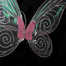 Cute Adult Shiny Color Changing Butterfly Angel Fairy Wings Party Dress Up Pink