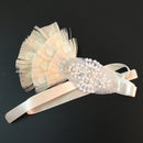 1920s Gatsby Feather Pearls Crystal Headband Wedding Bridal Flapper Hairband Women Fascinator Headpiece