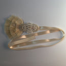 1920s Gatsby Feather Pearls Crystal Headband Wedding Bridal Flapper Hairband Women Fascinator Headpiece