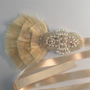 1920s Gatsby Feather Pearls Crystal Headband Wedding Bridal Flapper Hairband Women Fascinator Headpiece