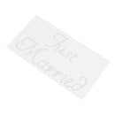 Shiny Diamante Just Married Sticker Bridal Shower Wedding DIY Applique Decal