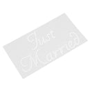 Shiny Diamante Just Married Sticker Bridal Shower Wedding DIY Applique Decal