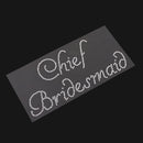 Diamante Cheif Bridesmaid Sticker Bridal Shower Wedding DIY Applique Decal