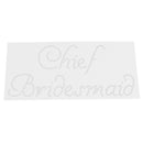 Diamante Cheif Bridesmaid Sticker Bridal Shower Wedding DIY Applique Decal