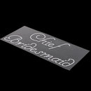 Diamante Cheif Bridesmaid Sticker Bridal Shower Wedding DIY Applique Decal