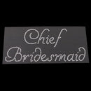Diamante Cheif Bridesmaid Sticker Bridal Shower Wedding DIY Applique Decal