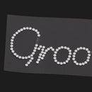 Shiny Diamante Groom Sticker Bridal Shower Wedding Party DIY Applique Decal