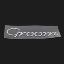 Shiny Diamante Groom Sticker Bridal Shower Wedding Party DIY Applique Decal
