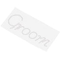 Shiny Diamante Groom Sticker Bridal Shower Wedding Party DIY Applique Decal