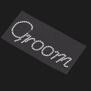 Shiny Diamante Groom Sticker Bridal Shower Wedding Party DIY Applique Decal
