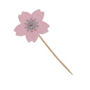10 Glitter Sakura Flower Cake Toppers Cupcake Picks for Birthday Wedding Party DÃ©cor