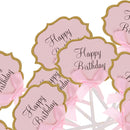 10pcs/Lot Lovely Glitter Happy Birthday Cupcake Food Picks Wedding Party Cake Topper Favors Supplies