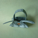 Cute Grey Easter Rabbit Basket Bag Egg Gift Candy Treat Bag Party Favor