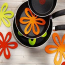 6pcs Flower Dining Table Pot Mat Trivet Easter Christmas Party DÃ©cor