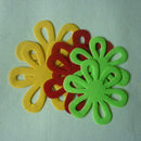 6pcs Flower Dining Table Pot Mat Trivet Easter Christmas Party DÃ©cor