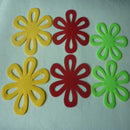 6pcs Flower Dining Table Pot Mat Trivet Easter Christmas Party DÃ©cor