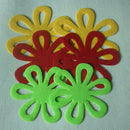 6pcs Flower Dining Table Pot Mat Trivet Easter Christmas Party DÃ©cor