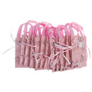 12 Pieces Cute Paper Gift Bags Mini Tote for Baby Shower Girl Boy Party Favor Decoration