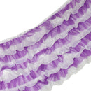 Home Wedding Decor Baby Shower Party Favors Tulle Table Skirt Table Decor Tutu Cover with Stickers Purple