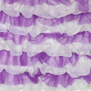 Home Wedding Decor Baby Shower Party Favors Tulle Table Skirt Table Decor Tutu Cover with Stickers Purple
