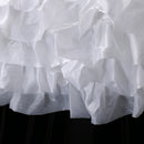 Home Wedding Decor Baby Shower Party Favors Tulle Table Skirt Table Tutu Cover with Stickers White