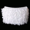 Home Wedding Decor Baby Shower Party Favors Tulle Table Skirt Table Tutu Cover with Stickers White