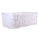 Home Wedding Decor Baby Shower Party Favors Tulle Table Skirt Table Tutu Cover with Stickers White