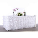 Home Wedding Decor Baby Shower Party Favors Tulle Table Skirt Table Tutu Cover with Stickers White