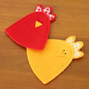 2pcs Fabric Cute Chick Easter Egg Covers Holder Holiday Ornament Present