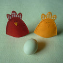 2pcs Fabric Cute Chick Easter Egg Covers Holder Holiday Ornament Present