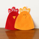 2pcs Fabric Cute Chick Easter Egg Covers Holder Holiday Ornament Present