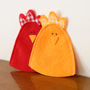 2pcs Fabric Cute Chick Easter Egg Covers Holder Holiday Ornament Present