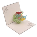 3D Pop Up Easter Egg Greeting Cards Paper Postcard Thank You Cards DIY Craft