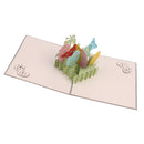 3D Pop Up Easter Egg Greeting Cards Paper Postcard Thank You Cards DIY Craft