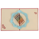 Colorful Hearts I LOVE MOM 3D Pop-up Greeting Card Mothers Day Birthday Valentine Gift